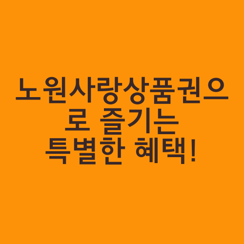 노원사랑상품권으로 즐기는 특별한 혜택!